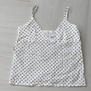 PacSun Black and White Polka Dot Camisole